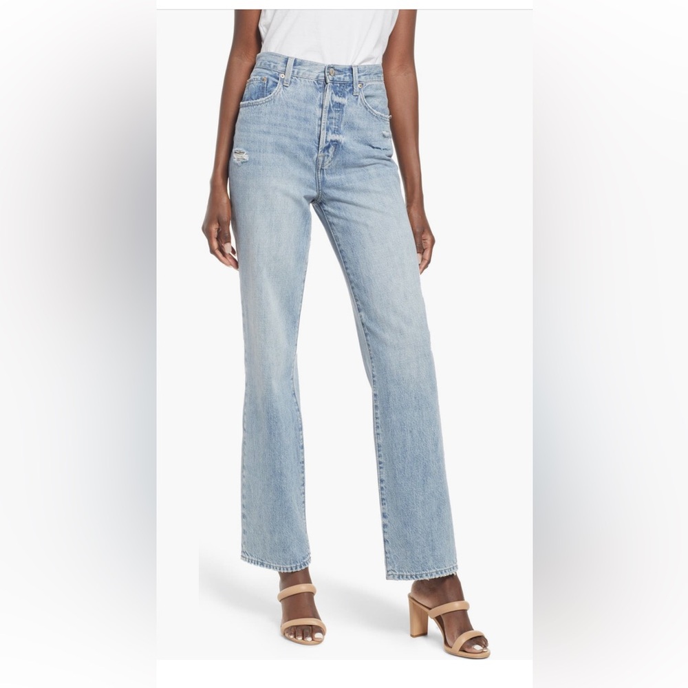 Pistola Cassie High Waist Straight
Leg Jeans (Meadow)